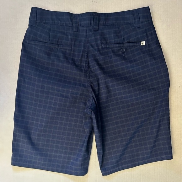 Hang Ten mens flat front blue plaid hybrid shorts Sz-32. X15 - Picture 6 of 12
